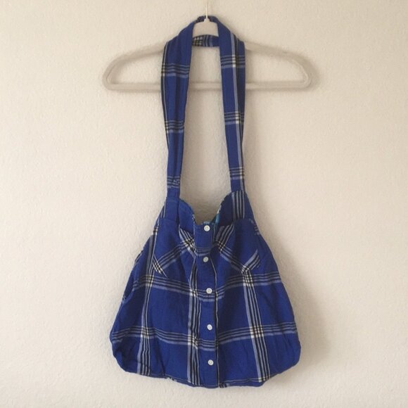 Y2K BOHO Bag Reversable Buttondown Shoulder Hobo - Picture 10 of 10